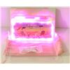 Image 1 : NEW PINK GLOW TRAY; LED PLASTIC ROLLING TRAY- 7