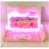 Image 1 : NEW PINK GLOW TRAY; LED PLASTIC ROLLING TRAY- 7