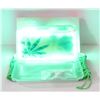 Image 1 : NEW GREEN GLOW TRAY; LED PLASTIC ROLLING TRAY- 7
