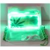 Image 1 : NEW GREEN GLOW TRAY; LED PLASTIC ROLLING TRAY- 7