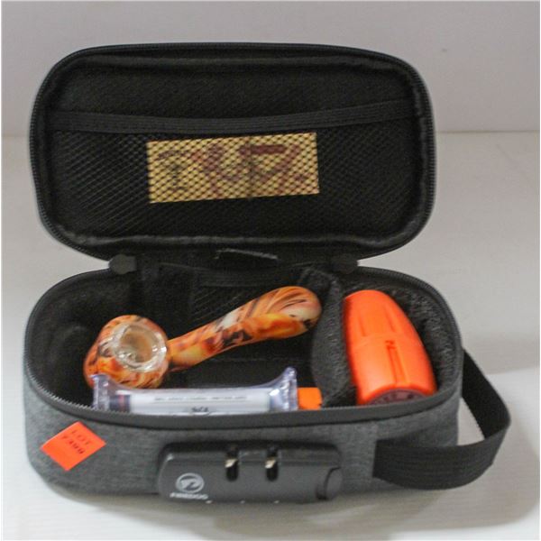 SMOKERS BUNDLE W/ LOCKABLE, SMELL PROOF CASE;