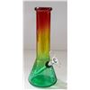 Image 1 : 8" GLASS BEAKER BONG 5MM THICK RASTA