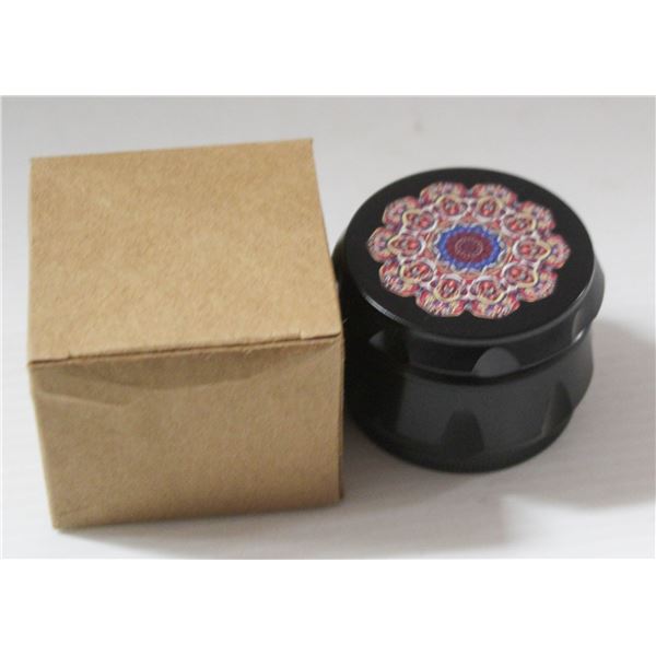 2PK OF BLACK/ RED METAL TWIST HERB GRINDERS