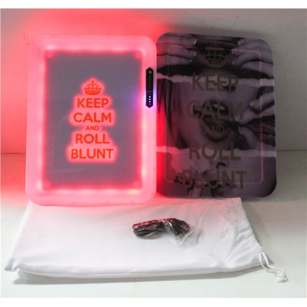 NEW 10" LED ROLLING TRAY W/ 6 COLOR CHANGING