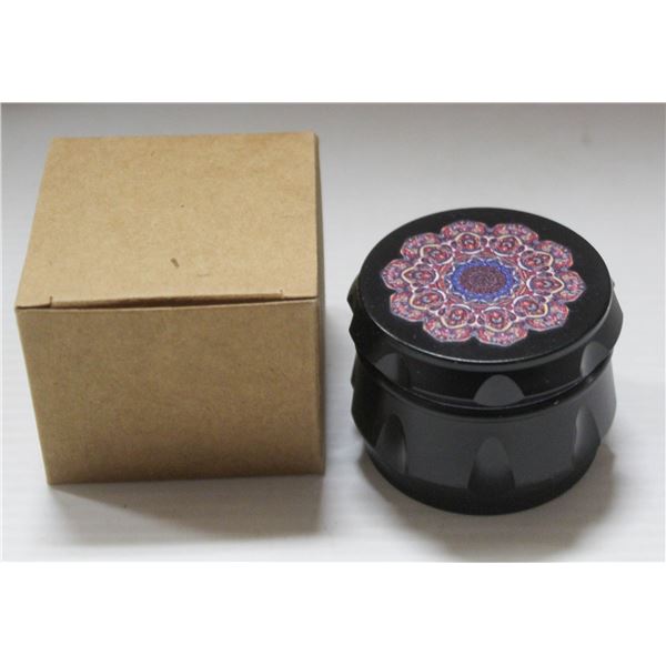 2PK OF BLACK/ RED METAL TWIST HERB GRINDERS