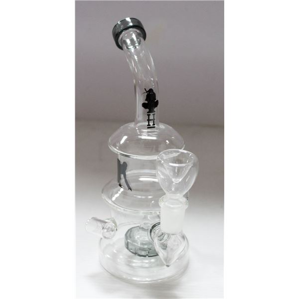 7" NEW NINJA DISC PERC BONG WITH TOOL HOLDER
