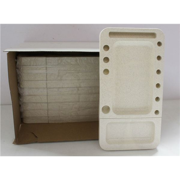 NEW 10PK OF SMOKERS ACCESSORY TRAYS; GREEN