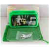 Image 1 : NEW GREEN GLOW TRAY; LED PLASTIC ROLLING TRAY- 7