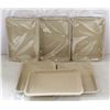Image 1 : NEW 6PK  8" PLASTIC ROLLING TRAYS-CREAM