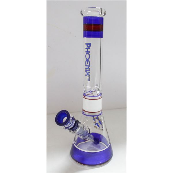 NEW 12" PHOENIX STAR STRAIGHT PIPE GLASS BEAKER