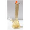 Image 1 : NEW 10" GOLD COLORED TRANSLUCENT GLASS BONG