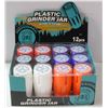 Image 1 : 12PK OF HORNSBEE PLASTIC GRINDER & STORAGE JARS