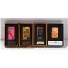 Image 1 : LOT OF 4 ASSORTED USB RECHARGEABLE LIGHTERS