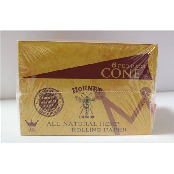CASE OF HORNET 1 1/4" CONES, 6 CONES/PACK 24 PACKS