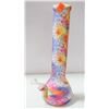 Image 1 : 14" NEW SILICONE STRAIGHT TUBE BONGO PRINTED BONG