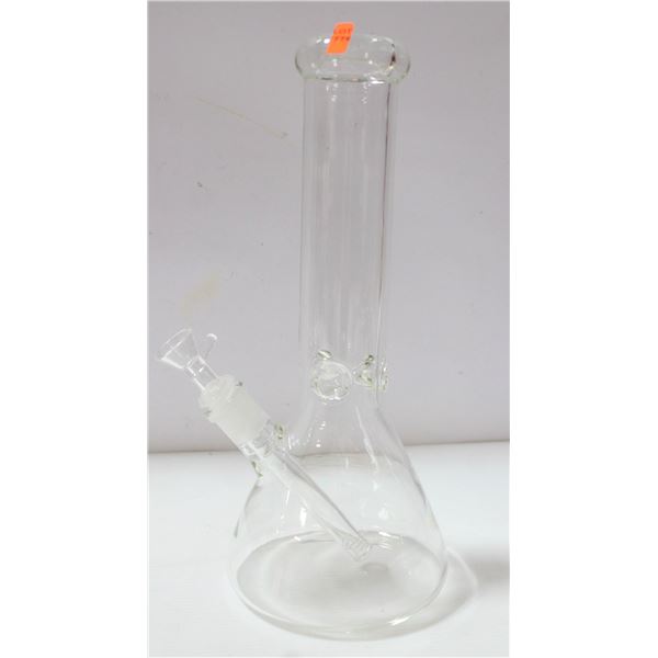 NEW 12" CLEAR GLASS BEAKER BONG