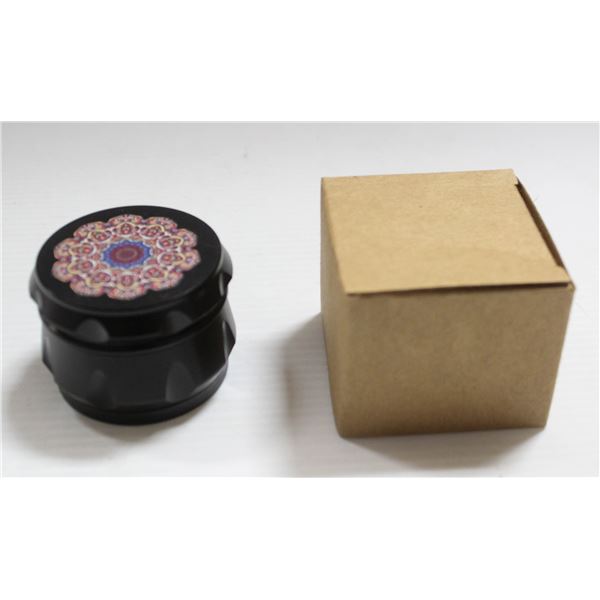 2PK OF BLACK/ RED METAL TWIST HERB GRINDERS