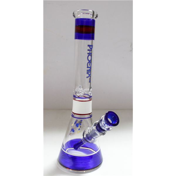 NEW 12" PHOENIX STAR STRAIGHT PIPE GLASS BEAKER