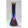 Image 1 : NEW 12" METALLIC RAINBOW GLASS BEAKER BONG