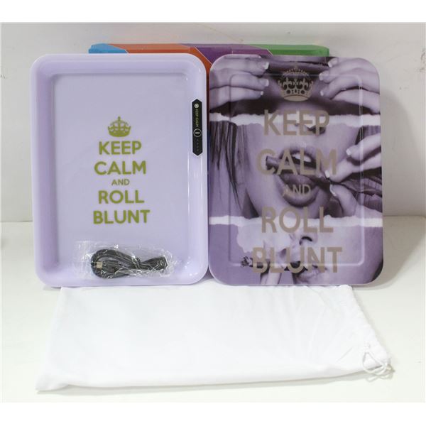 NEW 10" LED ROLLING TRAY W/ 6 COLOR CHANGING