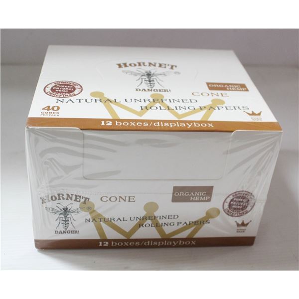 HORNET 12PK KINGSIZE ORGANIC HEMP NATURAL