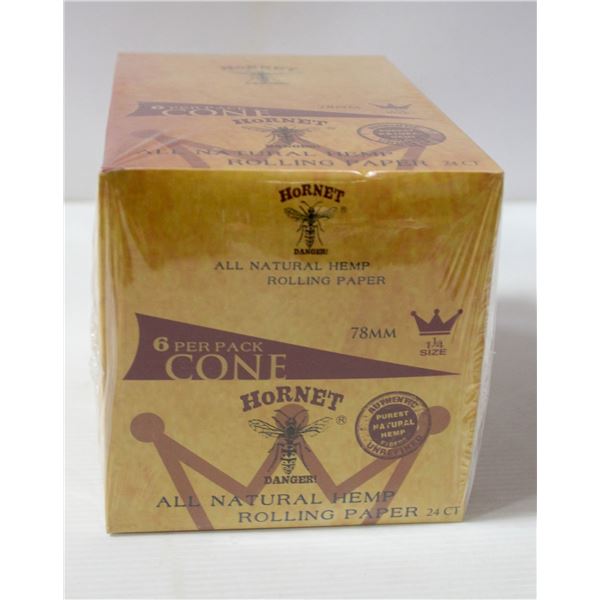 CASE OF HORNET 1 1/4" CONES, 6 CONES/PACK 24 PACKS