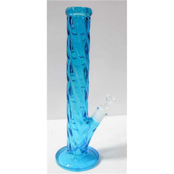 14" NEW BLUE TWISTY BONG STRAIGHT TUBE