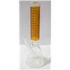Image 1 : NEW 14" AMBER ETCHED GLASS BEAKER BONG