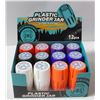 Image 1 : 12PK OF HORNSBEE PLASTIC GRINDER & STORAGE JARS