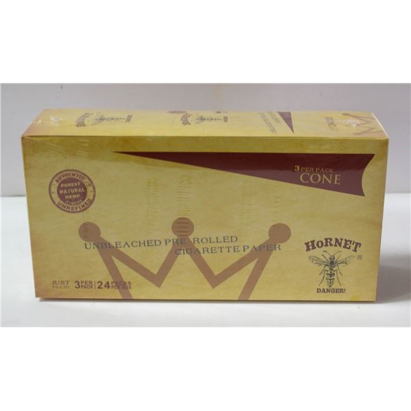 HORNET 24PK UNBLEACHED PRE ROLLED CIGARETTE PAPER