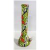 Image 1 : NEW 14" SILICONE PRINTED BONG W/ GLASS BOWL;