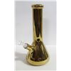 Image 1 : NEW 12" GOLD COLOURED BEAKER BONG