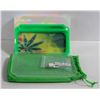 Image 1 : NEW GREEN GLOW TRAY; LED PLASTIC ROLLING TRAY- 7