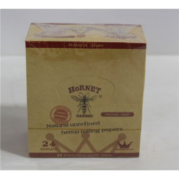 HORNET 50PK KINGSIZE NATURAL UNREFINED HEMP PAPERS
