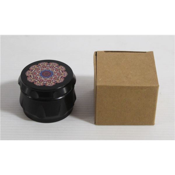 2PK OF BLACK/ RED METAL TWIST HERB GRINDERS