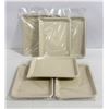 Image 1 : NEW 6PK  8" PLASTIC ROLLING TRAYS- CREAM
