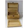 Image 1 : SHOMORY WOODEN STASH BOX W/ WOODEN INSERT TRAY
