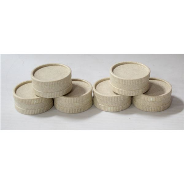 6PK OF BIOPLASTIC HERB GRINDERS; CREAM