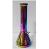 Image 1 : NEW 12" RAINBOW METALLIC GLASS BEAKER BONG