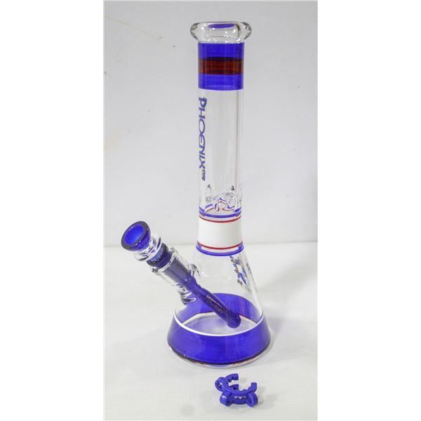 NEW 12" PHOENIX STAR STRAIGHT PIPE GLASS BEAKER