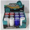 Image 1 : NEW 12PK HORNSBEE PLASTIC GRINDER AND STORAGE JARS