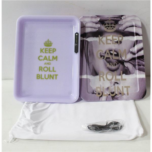 NEW 10" LED ROLLING TRAY W/ 6 COLOR CHANGING