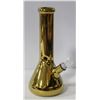 Image 1 : NEW 12" GOLD COLOURED BEAKER BONG