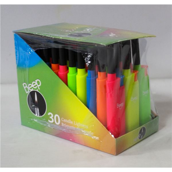 NEW 30PK OF BEEP CANDLE LIGHTERS