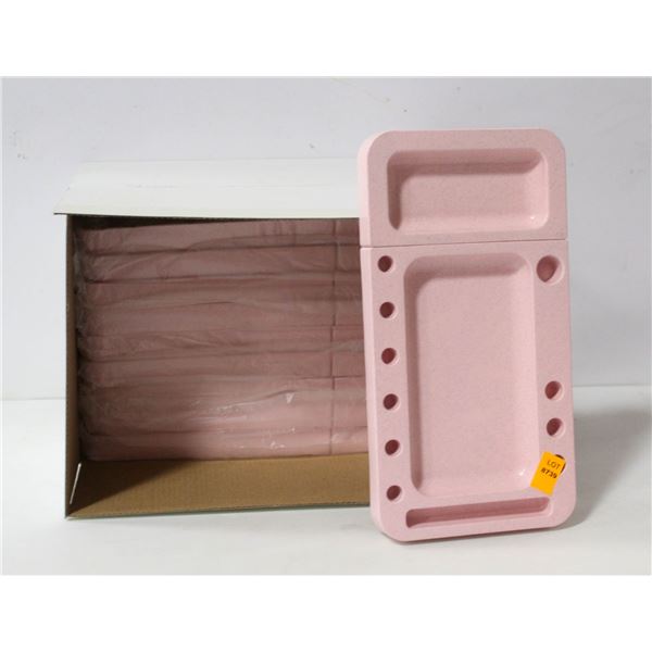 NEW 10PK OF SMOKERS ACCESSORY TRAYS; PINK