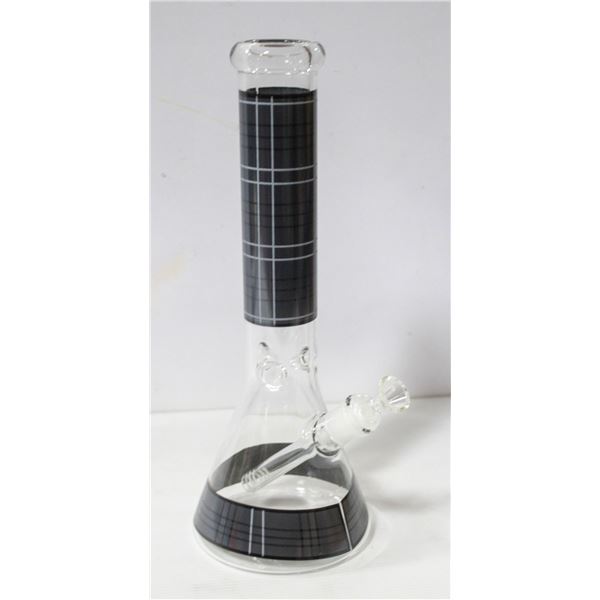 12" CLEAR + SMOKEY BEAKER BONG