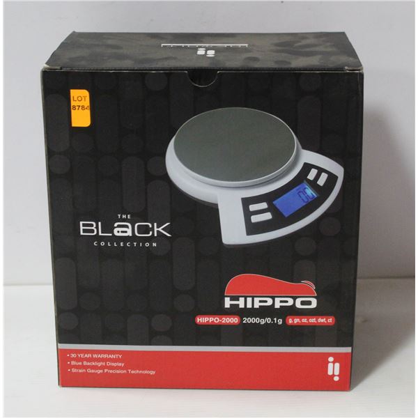 INFYNITY HIPPO WEIGH SCALE- THE BLACK COLLECTION