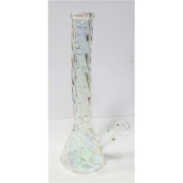 NEW 16" TWISTED COLORED TRANSLUCENT GLASS BEAKER