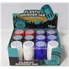 Image 1 : NEW 12PK HORNSBEE PLASTIC GRINDER/ JARS