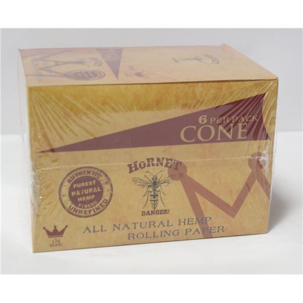 CASE OF HORNET 1 1/4" CONES, 6 CONES/PACK 24 PACKS